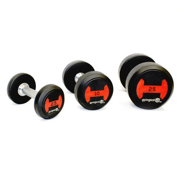 Gym Gear Premium Rubber Dumbbell Set (2.5kg–50kg) – 20 Pairs